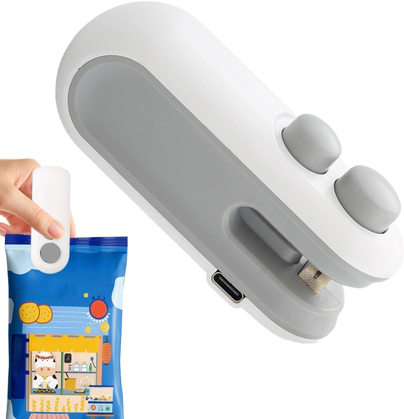 Portable Mini Sealing Machine Handheld Packet Sealer for Food